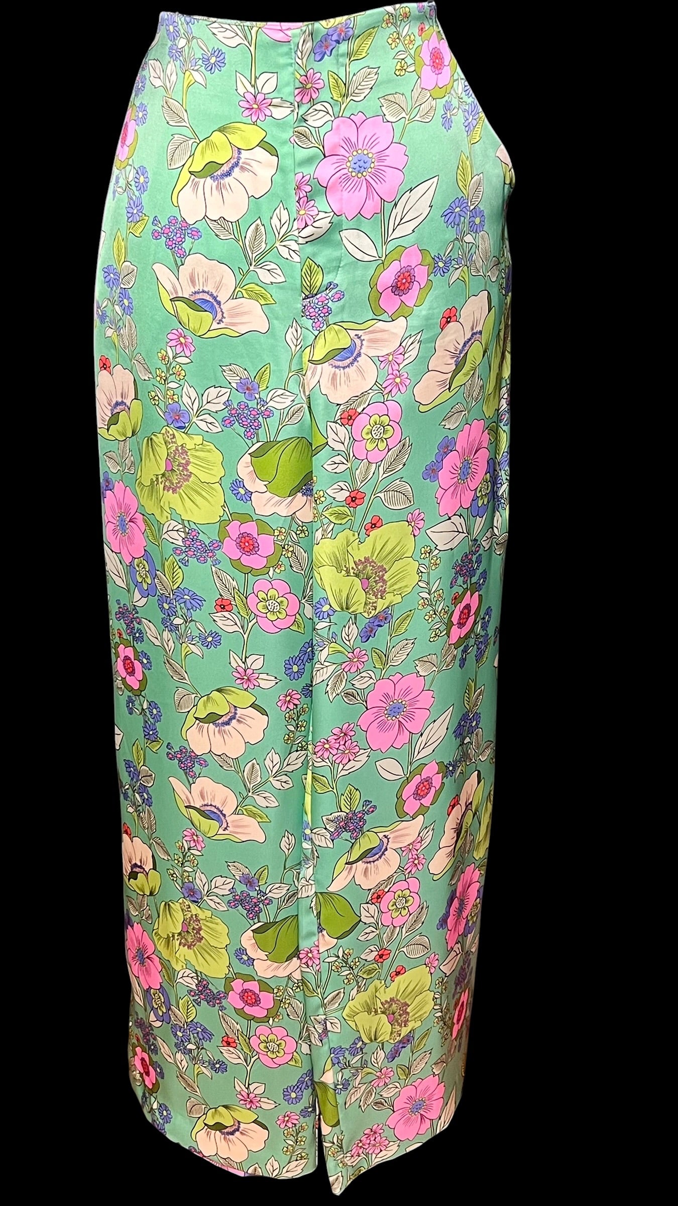 07.05 Pants Zara Mint Green Multicolor Floral (XL) Fits (12)