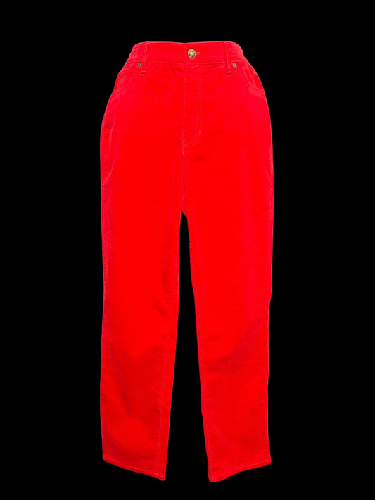 01.14 Pants NWOT talbots Red Corduroy (10P) Fits (8P)