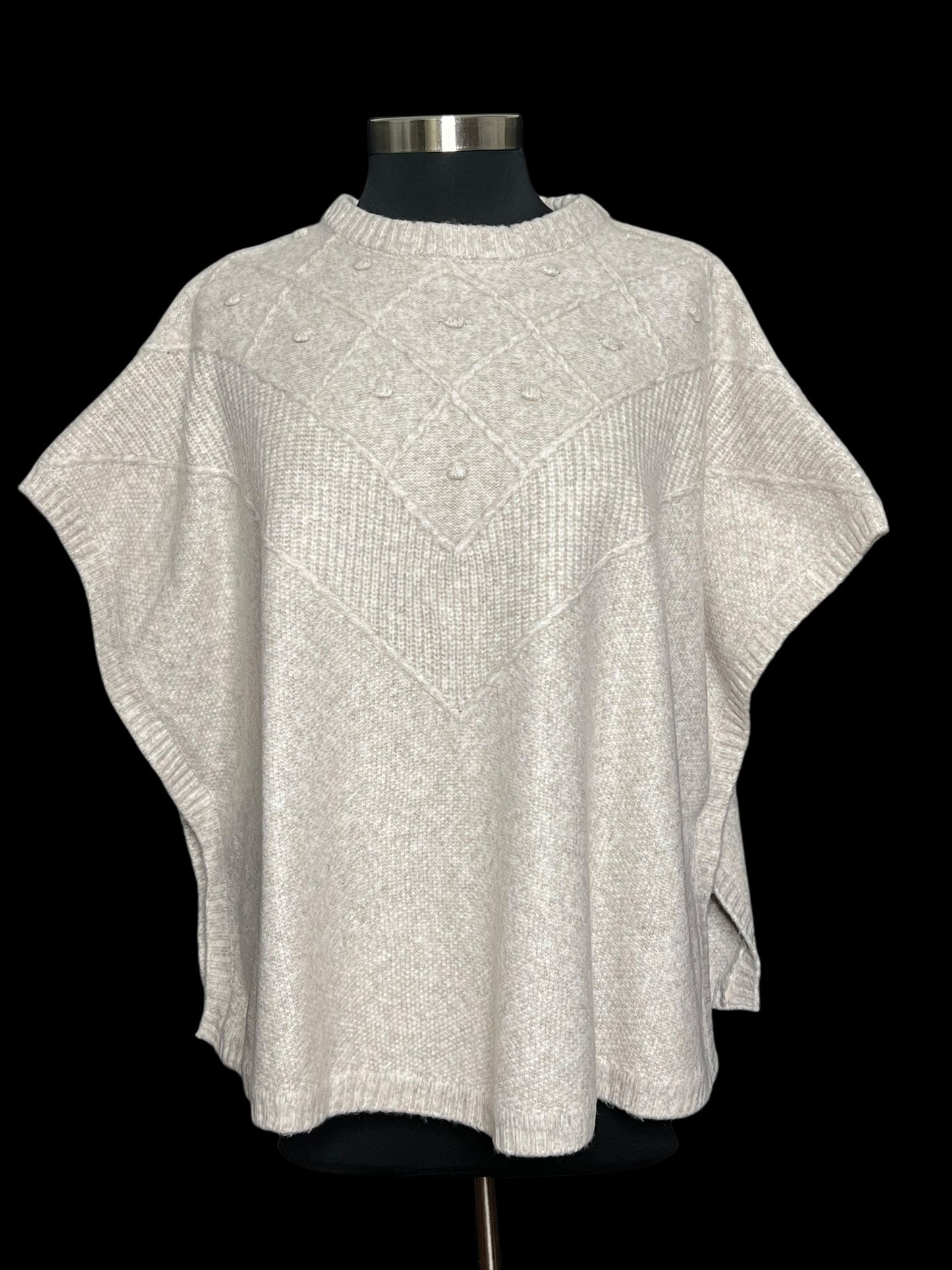 11.06 Sweaters Loft Sand Poncho (XS/S) Fits (S/XL)