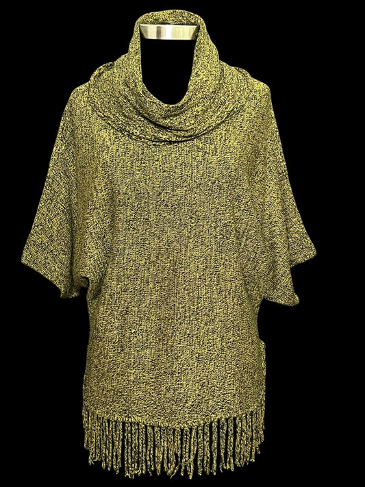 11.04 Sweaters New Directions Olive Grn/Blk Cowl Neck (L) Fits (8/10)