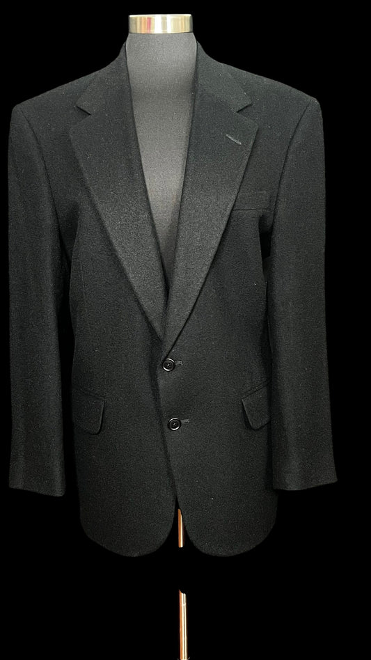 10.02 Blazers Stafford Blk Camel Hair (40R) Fits(10) P/22 L/32