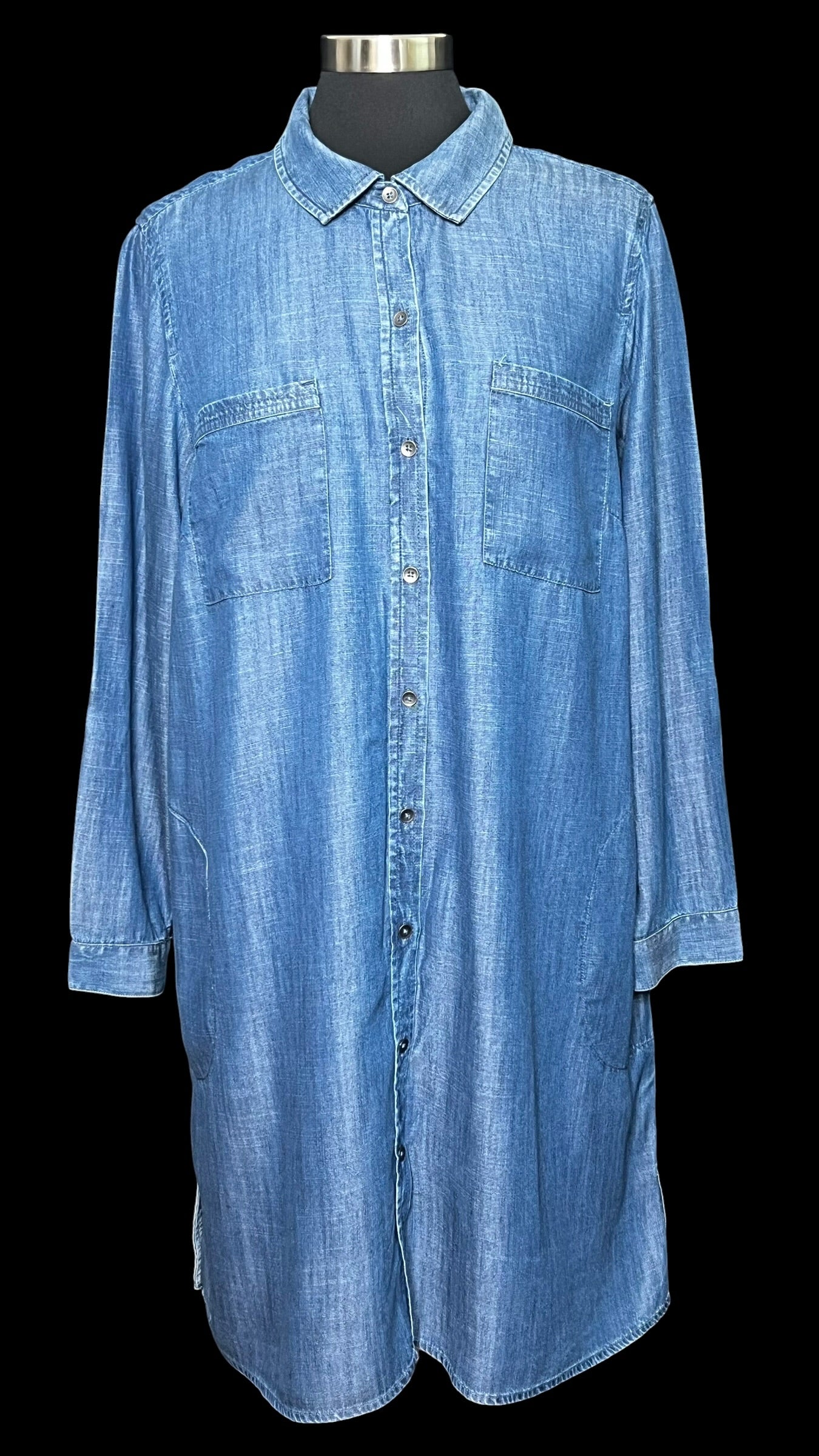 07.14 Dresses NWT J. Jill Blue Chambray Denim (1X) Fits (L)