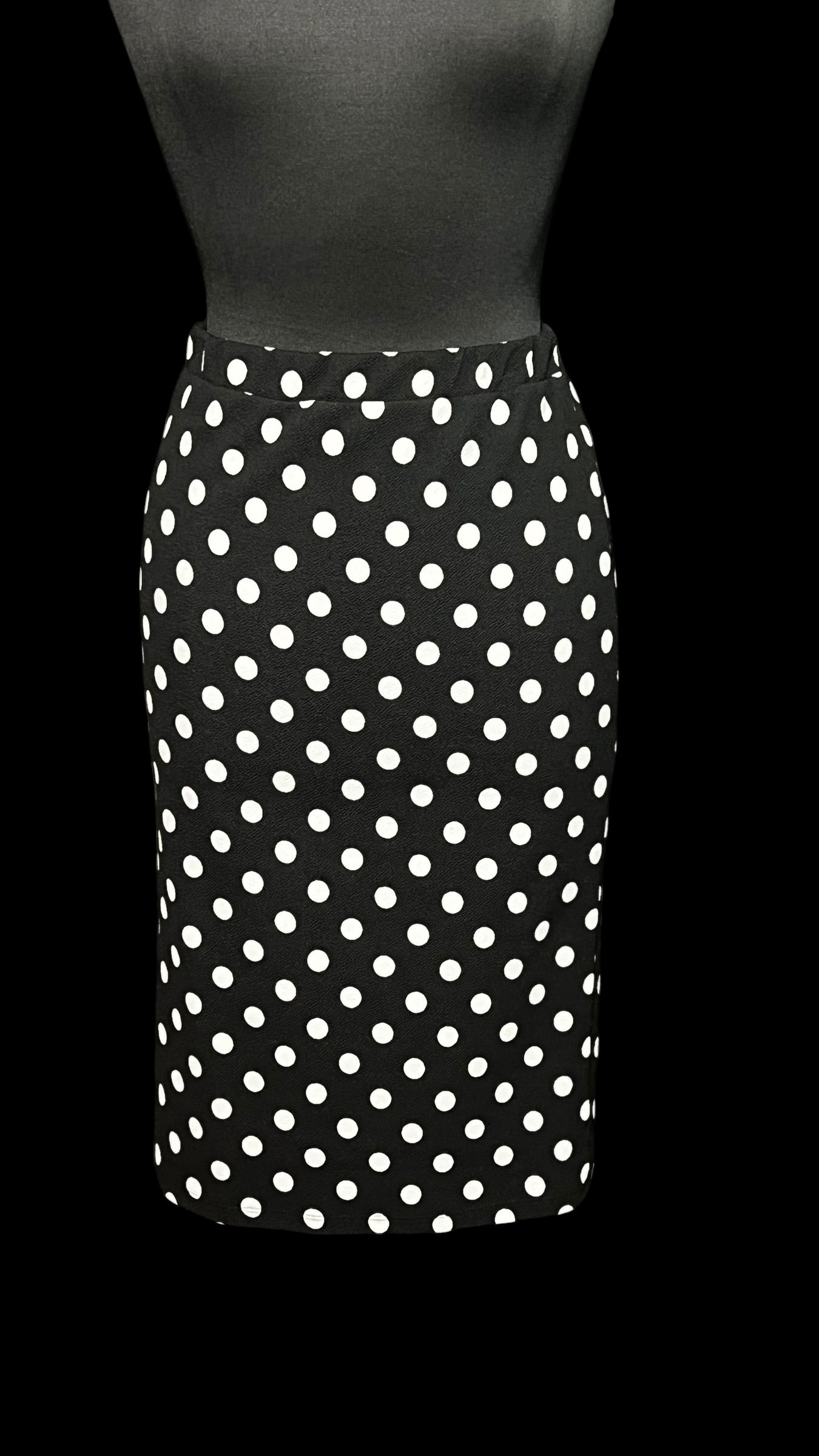 07.21 Skirts MOA Blk/Wht Polka Dot (L) Fits (8)