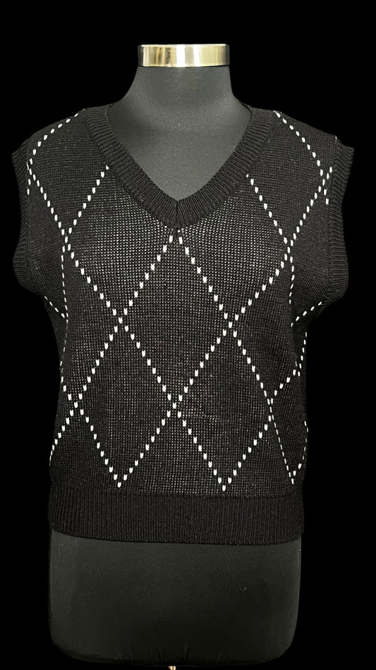 10.13 Sweaters 3.3 Field Trip Blk Vest (8/10) Slim