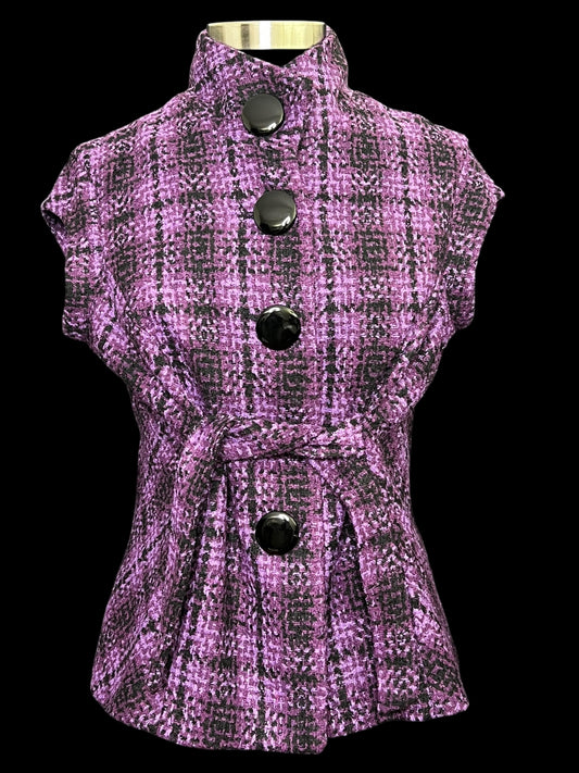 11.04 Vests NY Collection Purple/Blk Tweed (L) Fits (8/10)