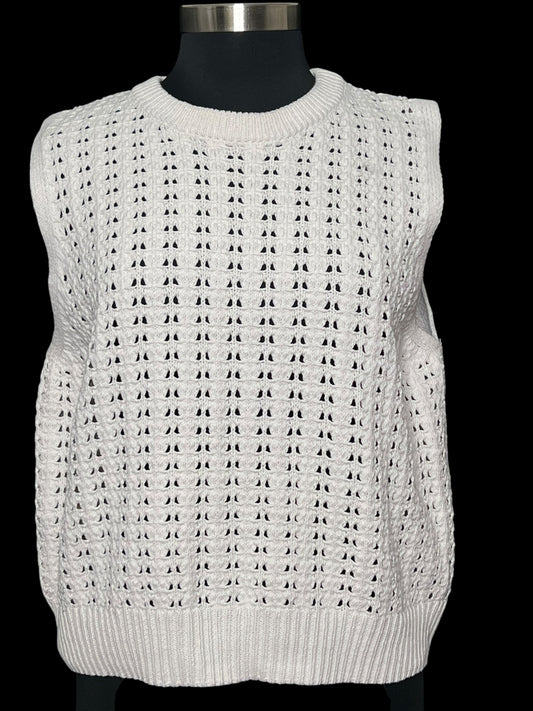 10.27 Sweaters NWOT U. Threads Cream Sweater Vest (XXL) Fits (L)