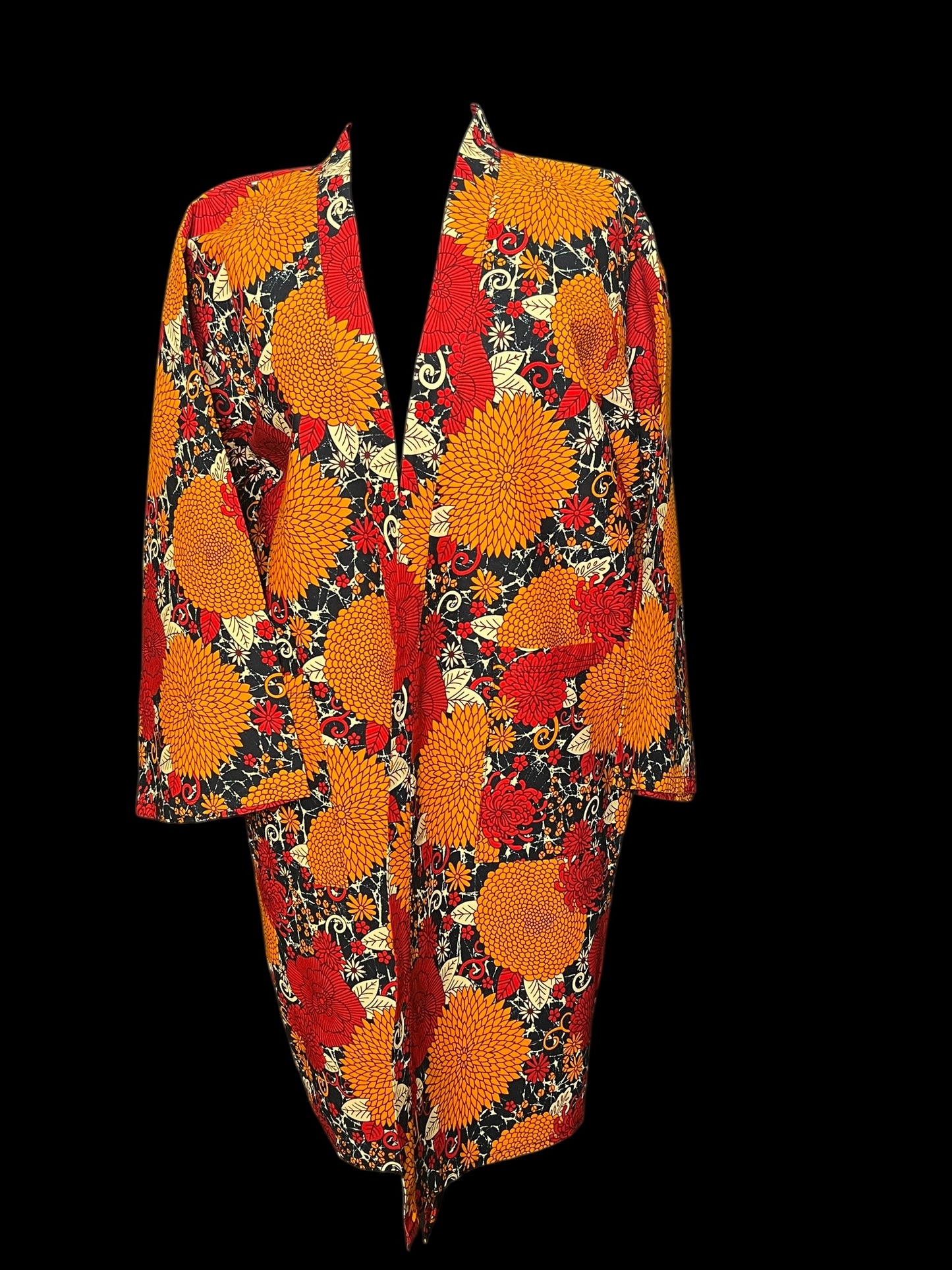 04.03 Dusters NWOT Ankara Orng/Red (M) (8/10)