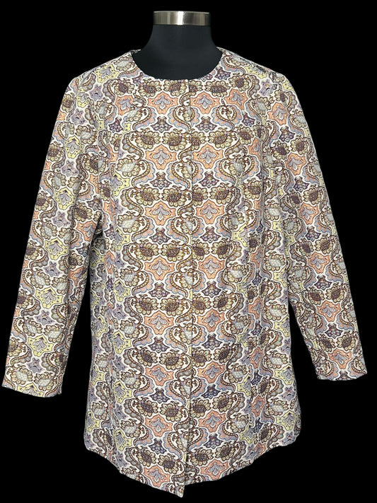 10.01 Coats NWOT C. Wonder Brwn/Cream Paisley/Floral (20W) Fits (10/12)