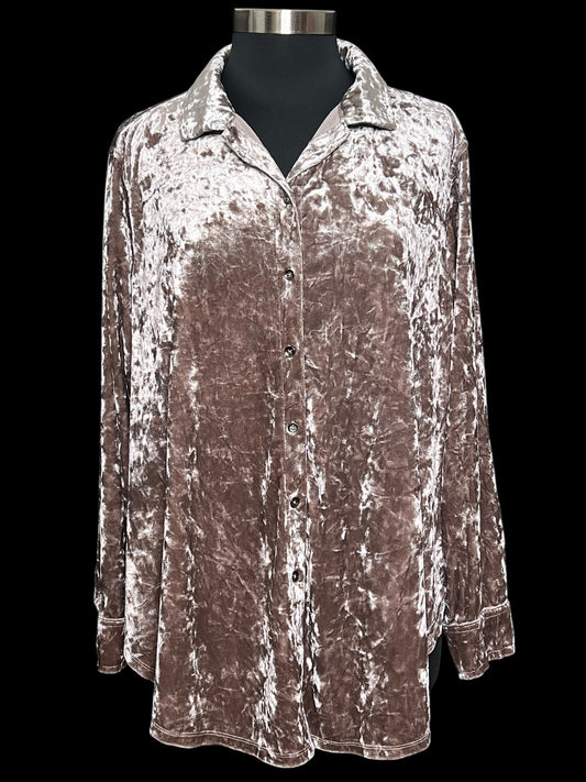 11.08 Tops J. Simspon Taupe Velour (M)