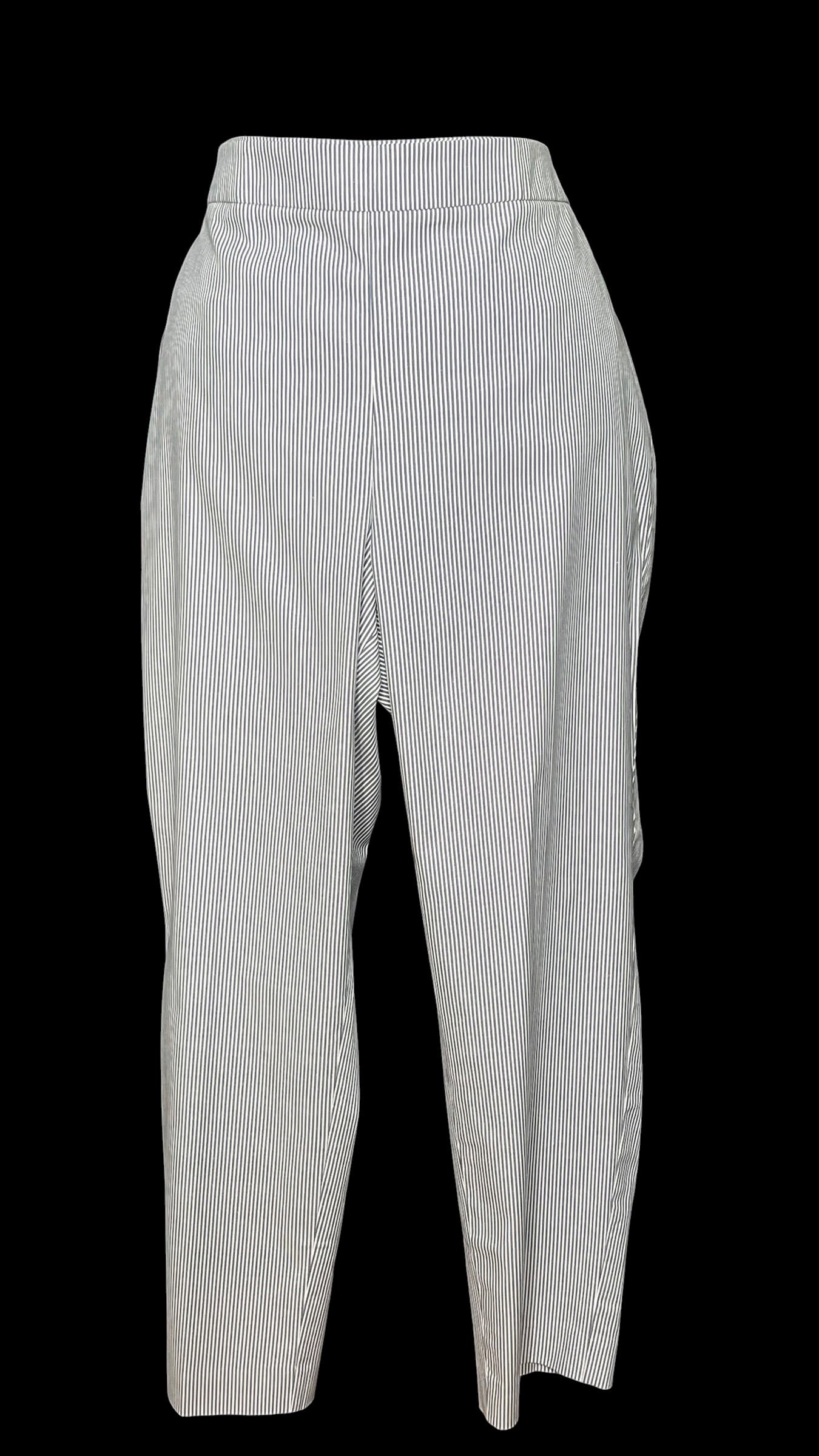 07.14 Pants NWT Talbots Blu/Wht Seersucker (16p) Fits (10)