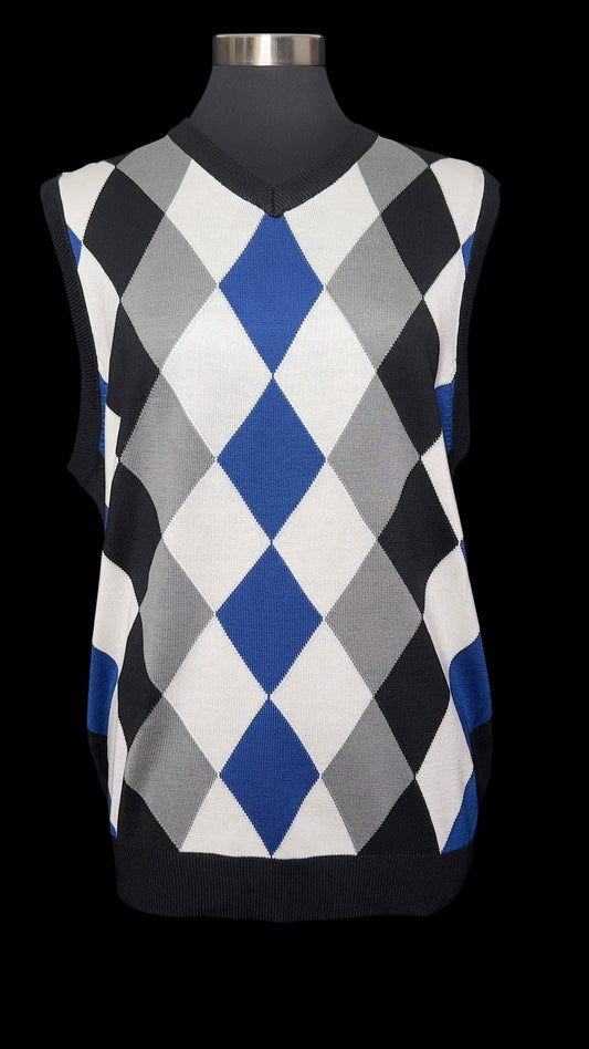 02.01 Sweaters NWT Regalwear Blk/Royal Argyle (L/XL)