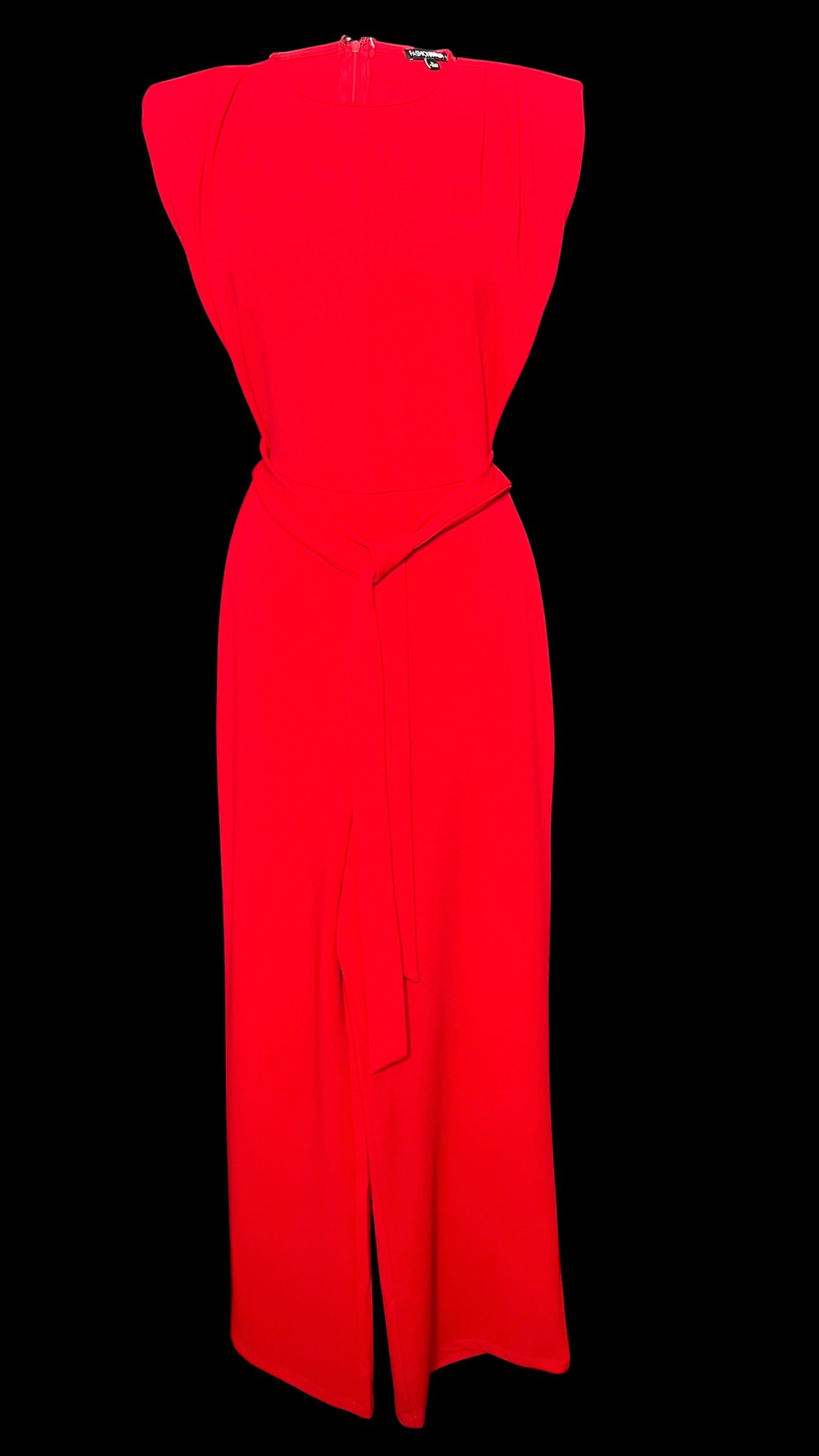 07.05 Jumpsuits F. Nova Red Knit Slvls (L) Fits (M/8) Tall