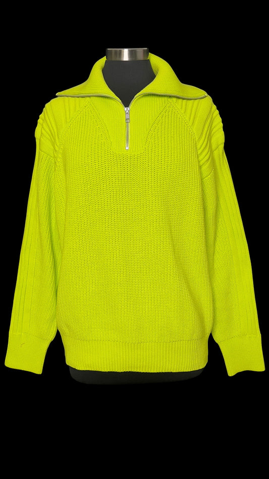 09.06 Sweaters NWOT Neon Grn (XL) Fits (L)