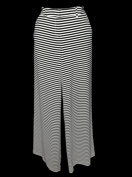 07.31 Pants NY & CO 7th Ave Blk/Wht Horizontal Stripe (6) Fits (8 Slim)