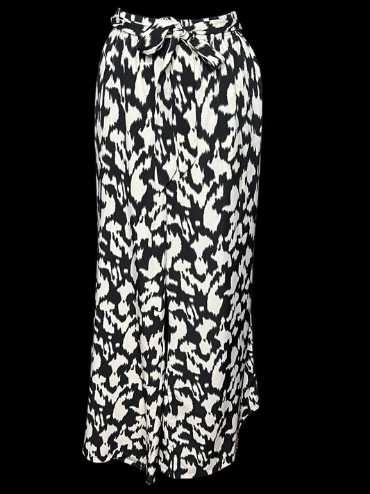 07.31 Pants Blk/Off Wht Palazzo (XL/1X) Cvy