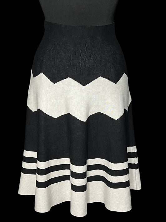 07.31 Skirts Sioni Blk/Wht Knit (M/8)