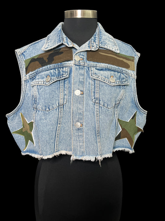 08.10 Vests UPCYCLED Denim (1X) Fits (XL/1X)