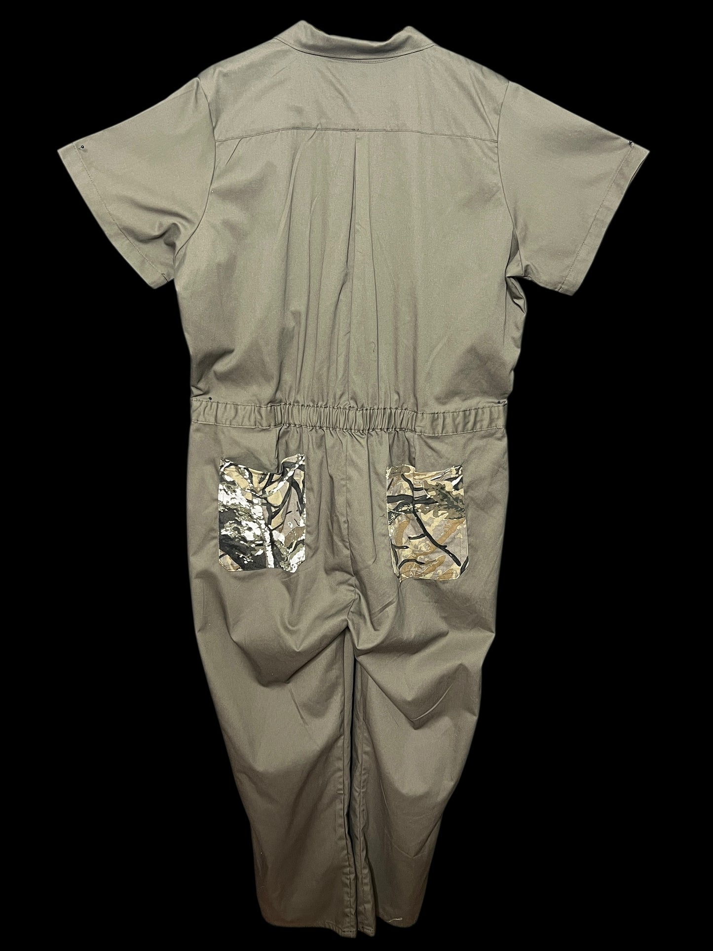 08.10 Jumpsuits UPCYCLED Olive Green (2X) Fits (14) Tall