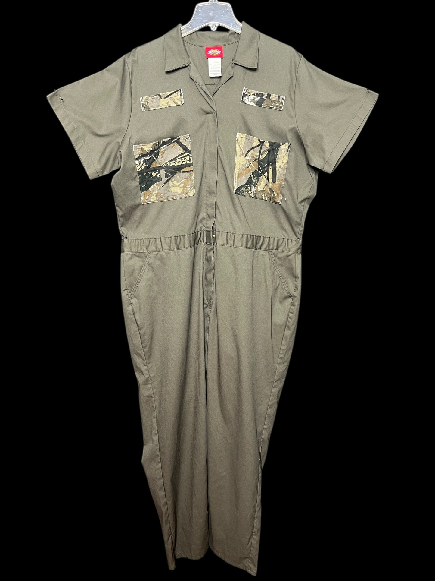 08.10 Jumpsuits UPCYCLED Olive Green (2X) Fits (14) Tall