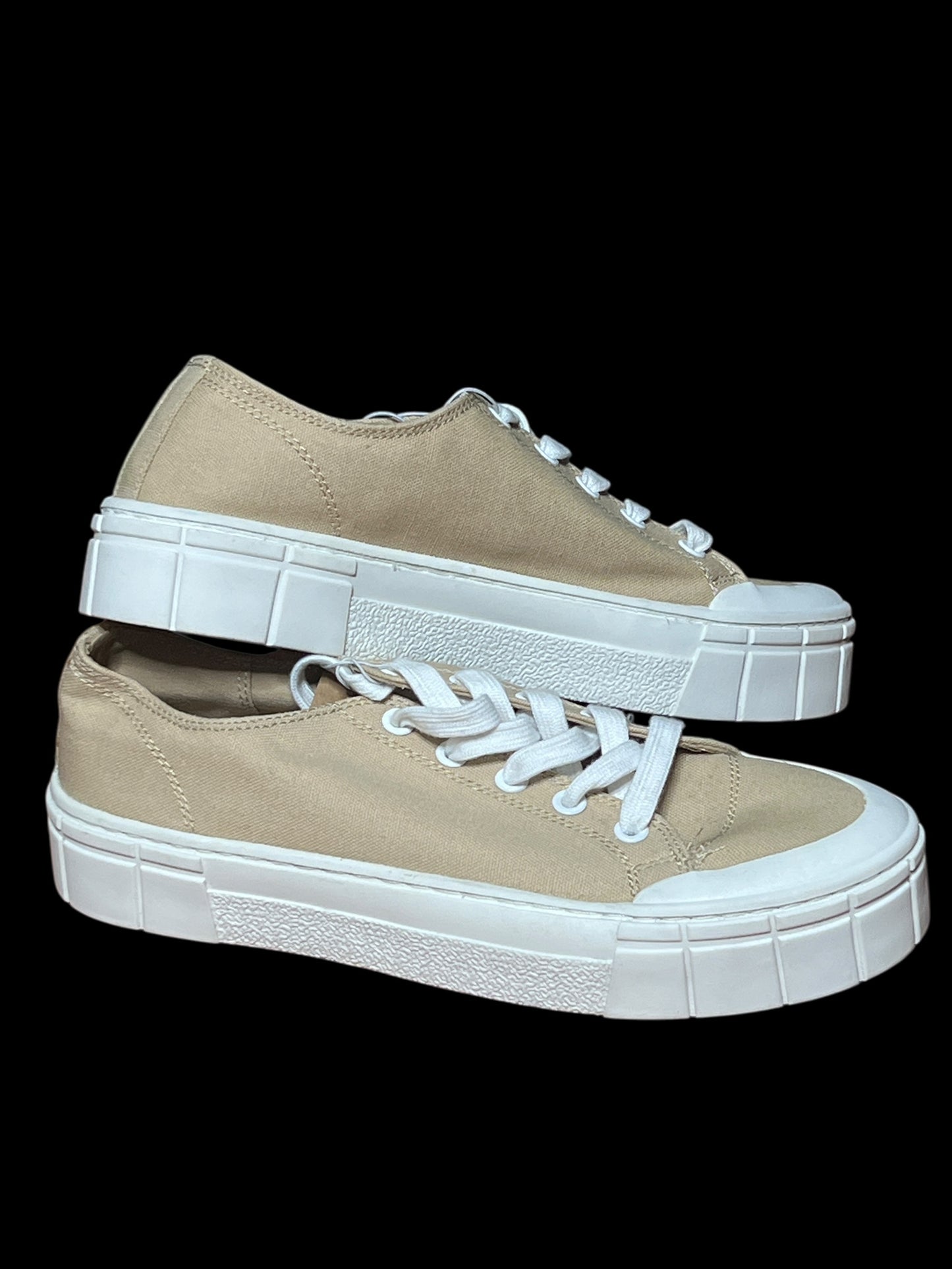 07.12 Shoes NEW Mad Love Fran Canvas Tan Platform (11)