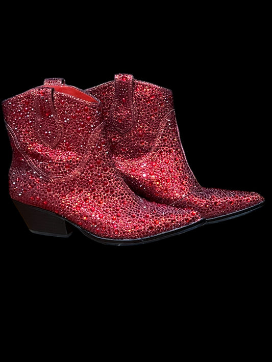 06.03 Shoes Jessica Simpson Red Studded Western (7)