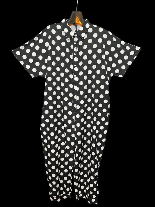 09.12 Jumpsuits NWT StyleWe Blk/Wht Polka Dot (10/12)