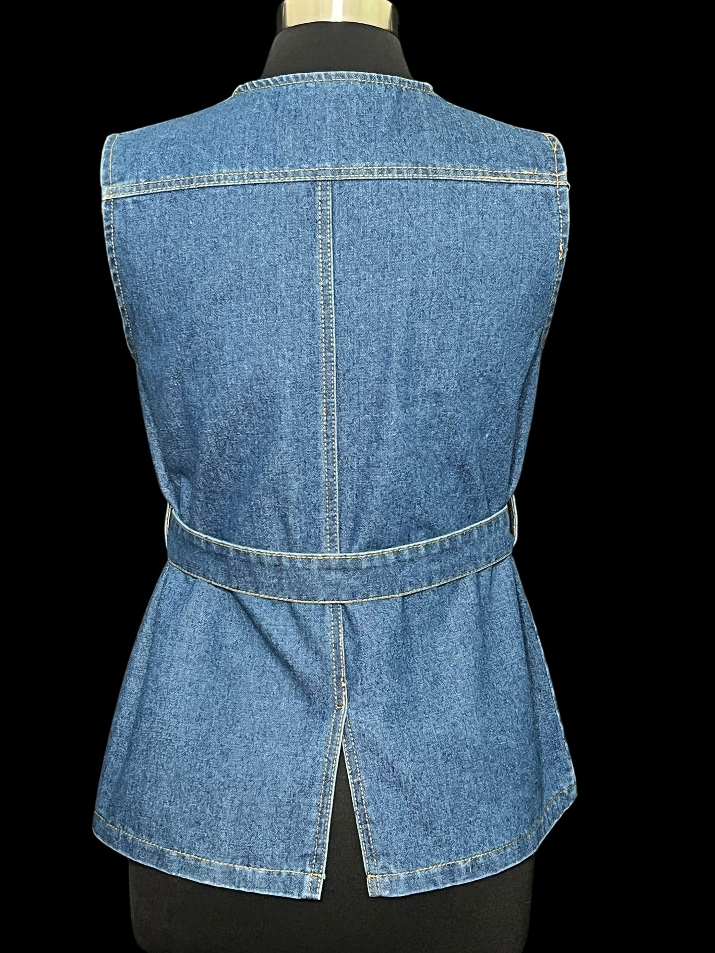 09.19 Vests Denim Belted (XL) Fits (S)