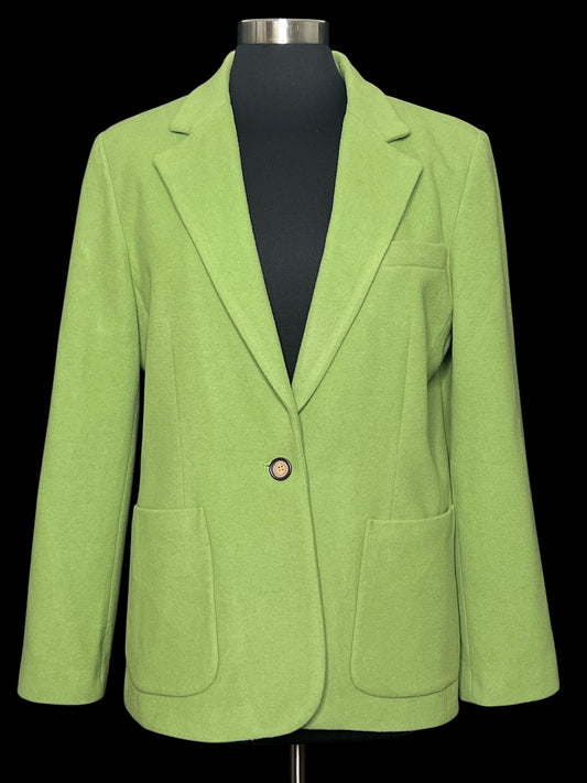 10.08 Blazers Vintage Harve Benard Pea Green Wool (14) Fits (10) PTP 21"