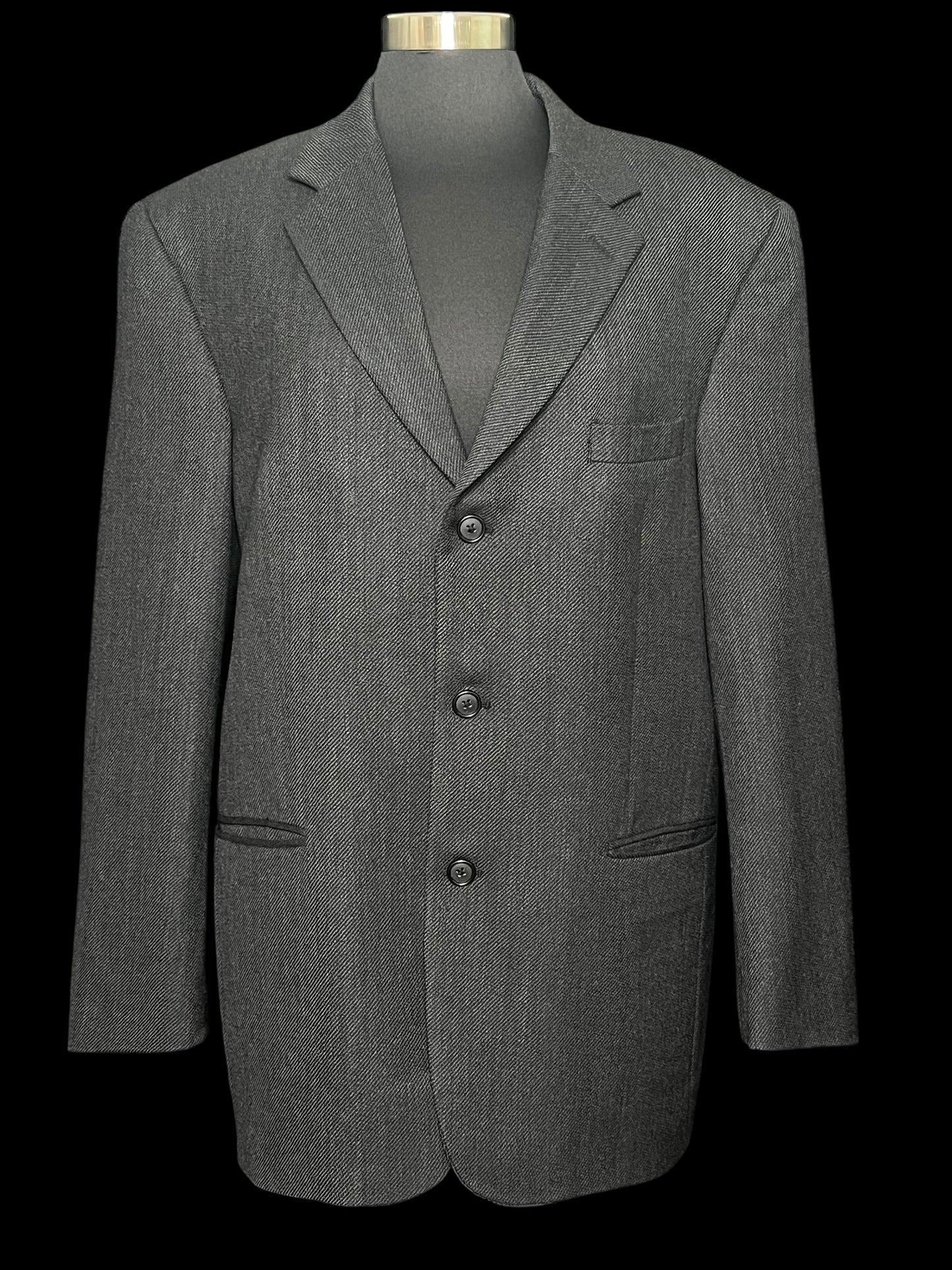 10.08 Blazers Alfani Mens Blak Tweed/Wool (42R) Fits (14/16) PTP 22.5"