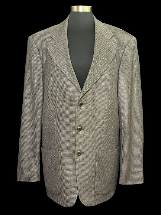 10.08 Blazers Bachrack Gray/Brown 42R Fits (1X) PTP 23.5"