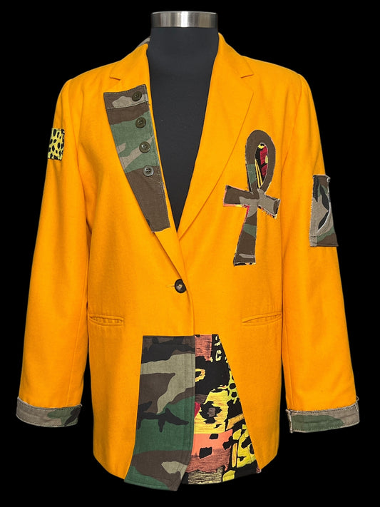 12.16 Blazers UPCYCLED Ylw/Orange Camo Ankh (8/10)