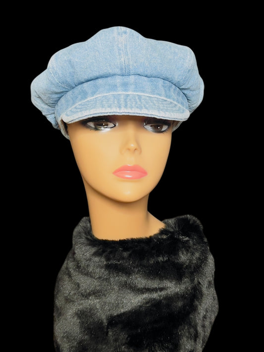 02.03 Hats Betmar Denim Pageboy (S)