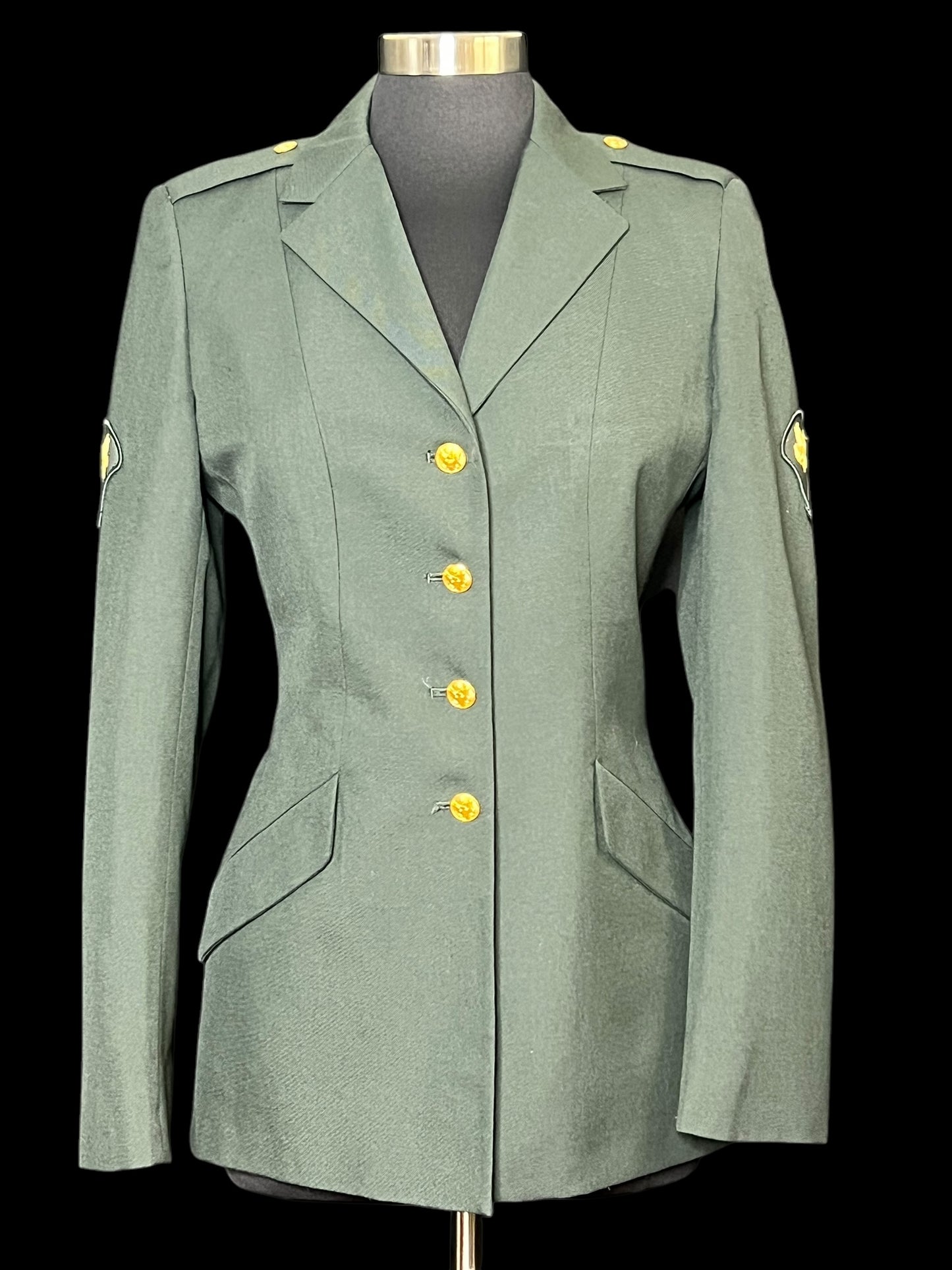 09.17 Blazers Military Green Womens (12MT) Fits (6/8) PTP 18.5"