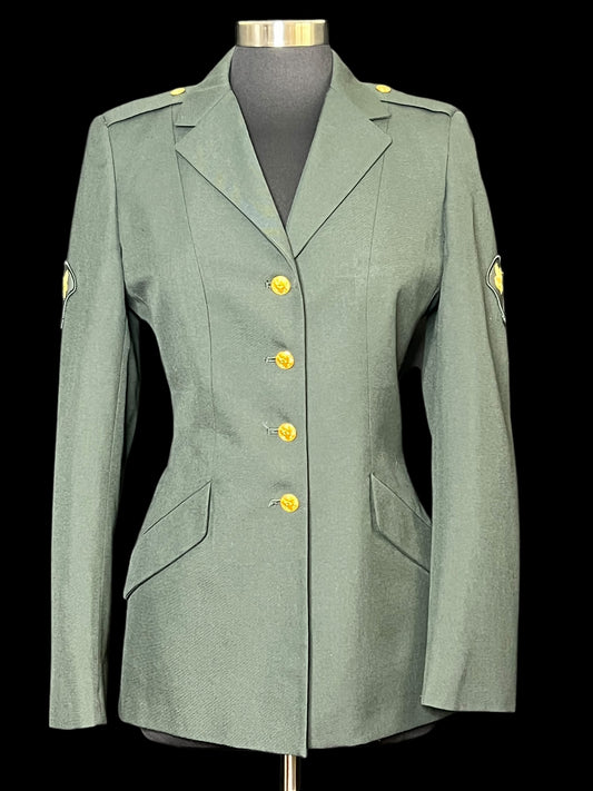 09.17 Blazers Military Green Womens (12MT) Fits (6/8) PTP 18.5"