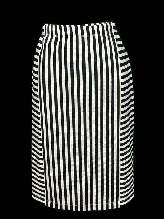 03.25 Skirts Alyx Blk/Wht Striped Pencil Stretch (XL)
