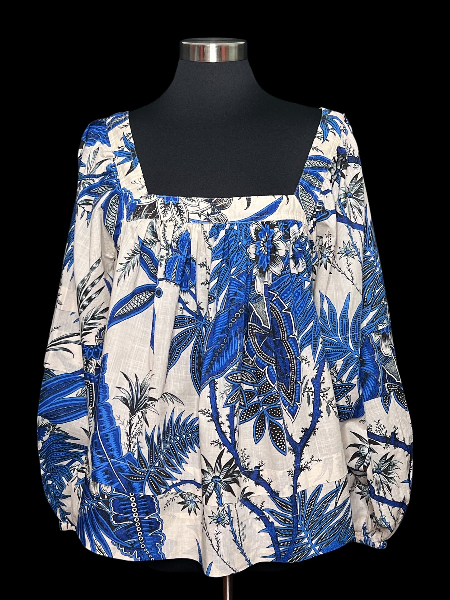05.19 Tops B. Republic Blu/Tan/Blk (L) Fits (M/10)