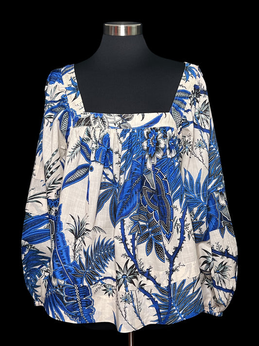 05.19 Tops B. Republic Blu/Tan/Blk (L) Fits (M/10)