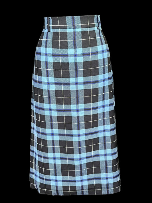 01.23 Skirts NWOT Zara Blue Plaid (XL) Fits (L)