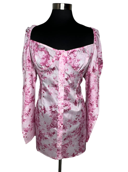 08.18 Blouses NWT Pretty Little Things Pink (12) Fits (8/M)