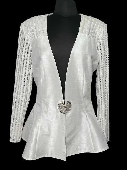 04.02 Blazers BMJ Studio White (18W) Fits (12/14) Cvy