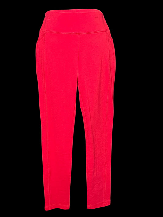 04.28 Pants Ci Sono Red Leggings (L) Fits (M/8)