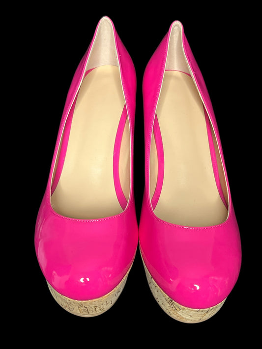 06.21 Shoes NEW Fuchsia Patent Wedge (11)