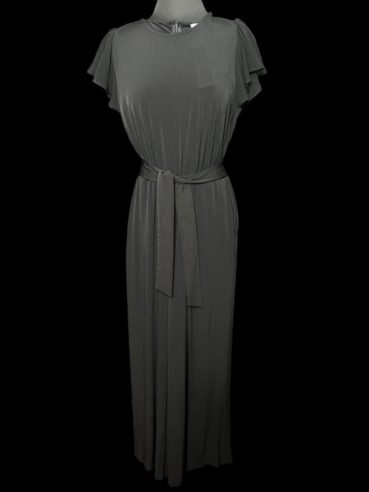 03.20 Jumpsuits NWT C. Klein Black Knit Sheer Slv (6) Tall