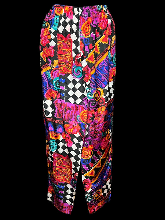 06.24 Pants Carole Little Vintage Silk Colorful (S)