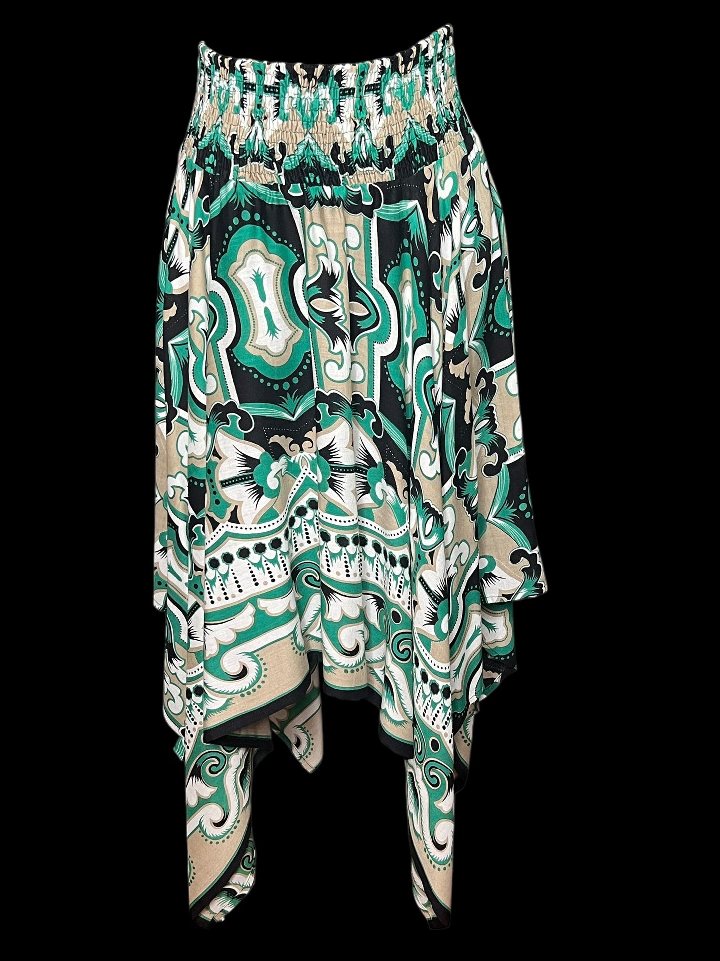 07.12 Skirts NWT Kaktus Grn/Blk/Tan (m) Fits (M/L)