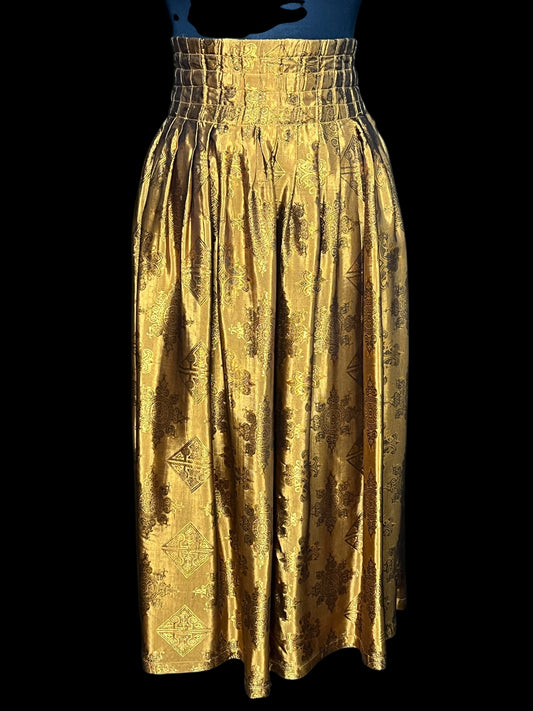 07.12 Skirts Entity Gold Rayon (L)