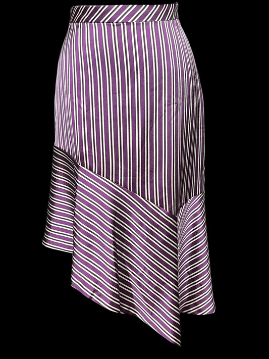 09.04 Skirts B. Republic Prpl/Wht Striped (12) Fits (10)