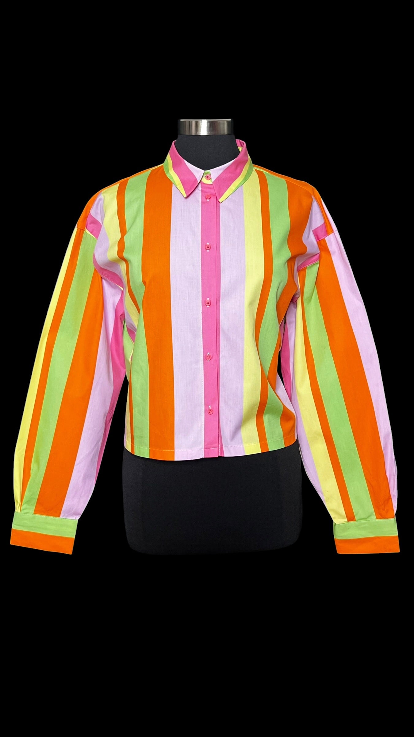 08.16 Tops NWT Multicolor Striped (XL) Fits (L)