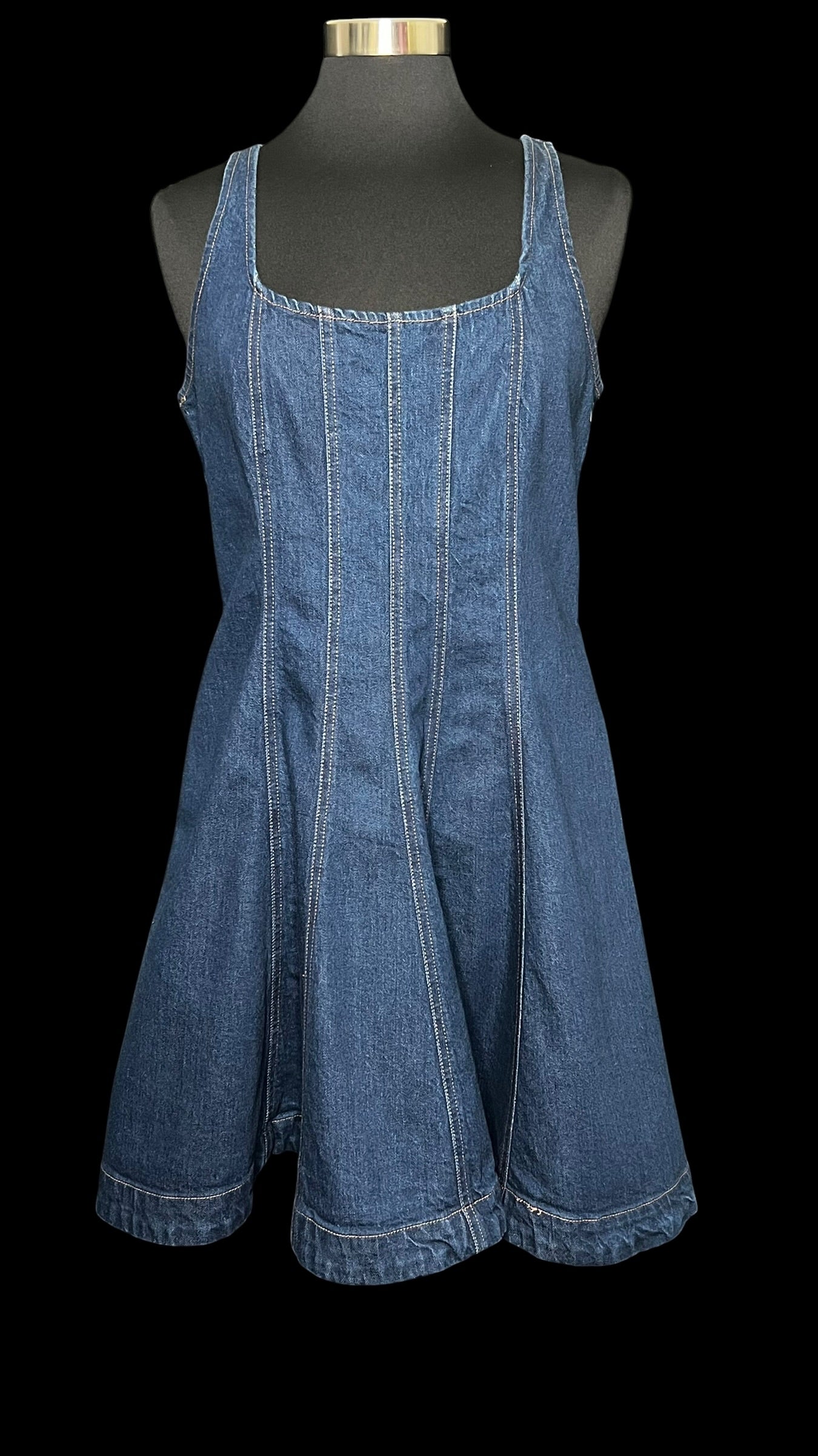 08.27 Dresses Kate Spade Pleated A-Line Denim Mini (14) Fits (10)