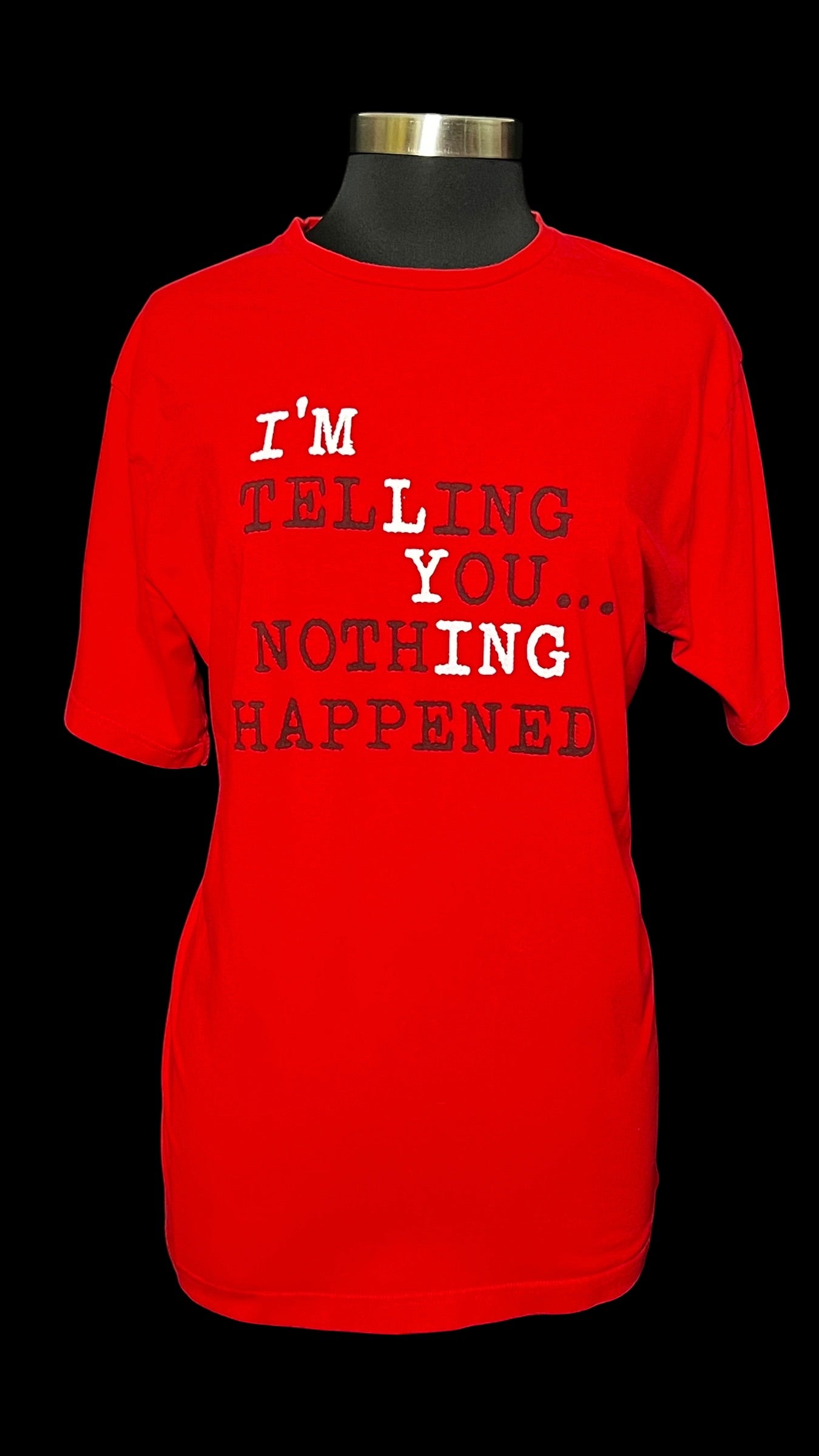 08.02 Tops Nothing Happened Red Tee (XL)